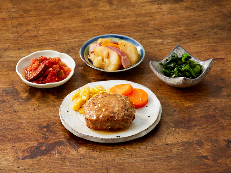 スギサポデリの照り焼きハンバーグのお弁当