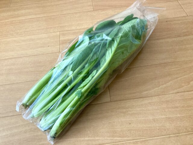 食べチョクから届いた小松菜