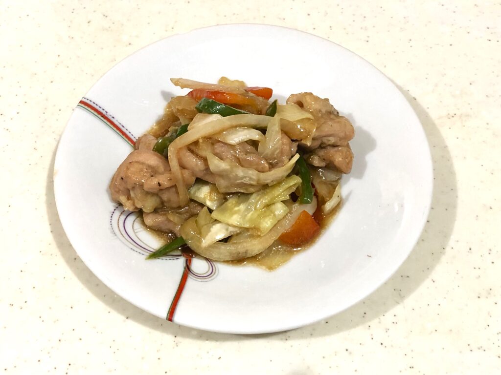 あっとごはん　鶏肉と野菜のオイスターソース炒め