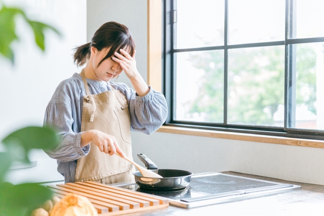 料理が苦手な女性