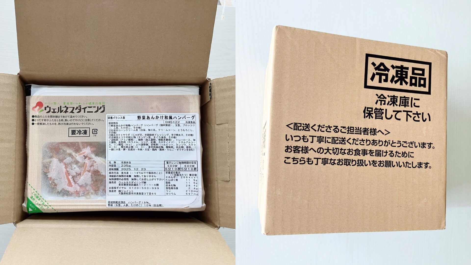 ウェルネスダイニング口コミ評判｜手元に届いた写真