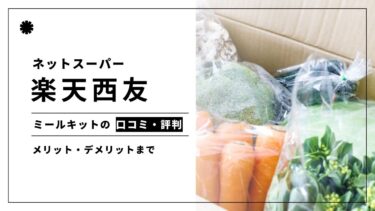 楽天西友ネットスーパーのミールキットの口コミと評判をもとに徹底評価！